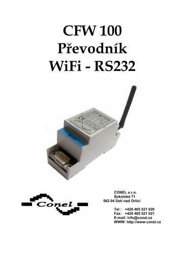 CFW 100 PÅevodnÃ­k WiFi - RS232 - Ok1mjo.com