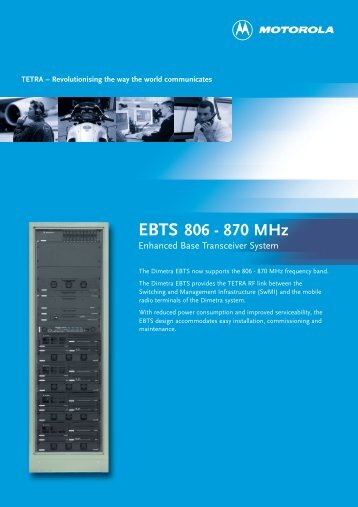 EBTS 800 MHz - TETRA