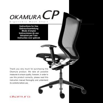 OKAMURA CP User Instruction - Okamura Corporation