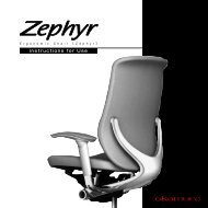 Zephyr - Instruction for Use - Okamura Corporation