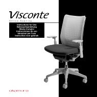 Visconte - User Instruction (Multiple Langage) - Okamura Corporation