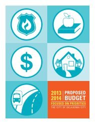 major budget changes - City of Oklahoma City