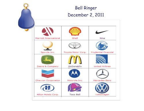 Bell Ringer November 28-December 2