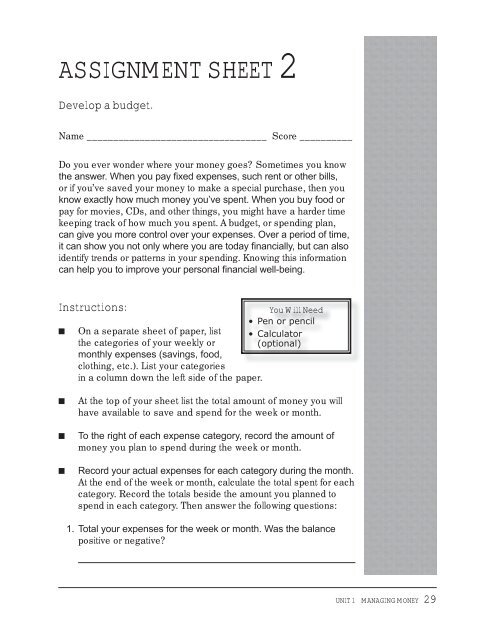 Student Workbook (PDF file, 3.46 MB) - Oklahoma Department of ...