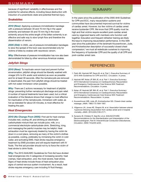 Highlights of the 2010 Guidelines for CPR and ECC - ECC Guidelines