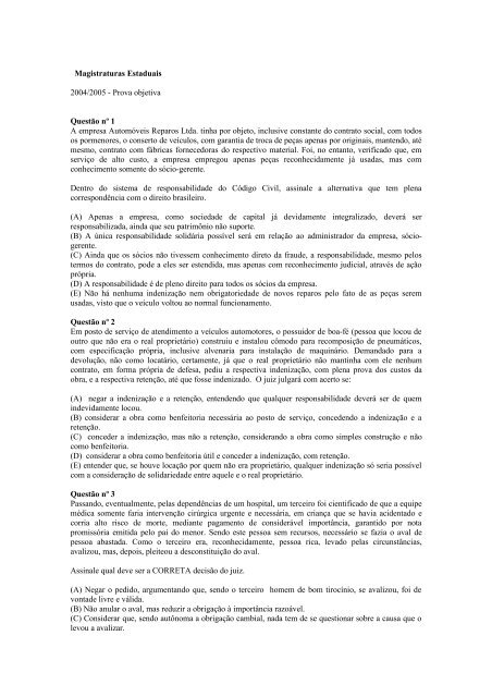 Prova 2 - Concursos PÃºblicos