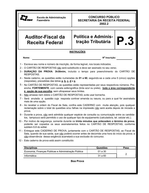 Auditor-Fiscal da Receita Federal - Concursos PÃºblicos