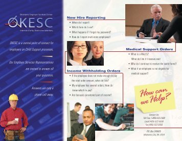 Oklahoma Employer Services Center Brochure