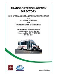 Transportation Agency Directory - Oklahoma Department of Human ...