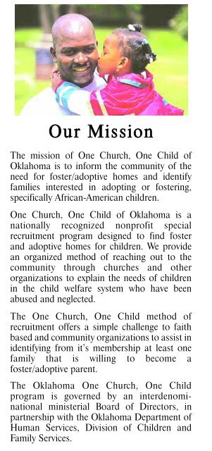 One Church, One Child of Oklahoma - Oklahoma Department of ...