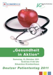 „Gesundheit in Aktion“ - Eduardus-Krankenhaus gGmbH