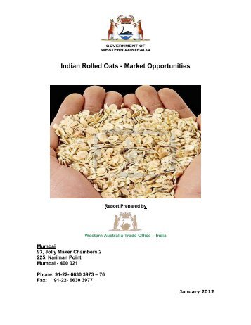 Indian Rolled Oats - Department of State Development