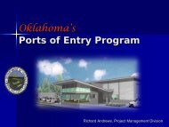 Oklahoma's Ports of Entry Program - Oklahoma Department of ...