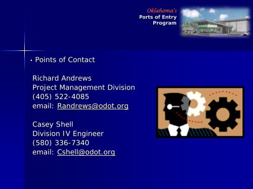 Oklahoma's Ports of Entry Program - Oklahoma Department of ...
