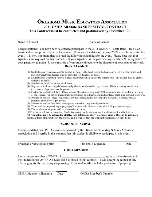 All-State Band Contract.pdf - Oklahoma Music Educators Association