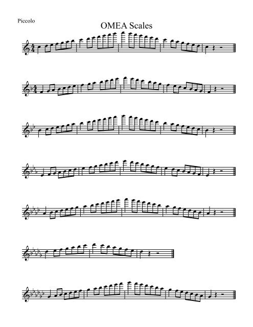 OMEA Scales