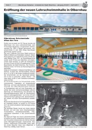 ErÃ¶ffnung der neuen Lehrschwimmhalle in Olbernhau