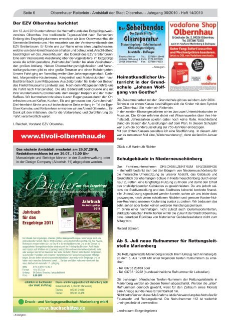 Ausgabe 14/2010 - Olbernhau