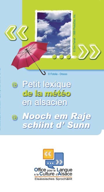 TÃ©lÃ©charger le lexique de la mÃ©tÃ©o en alsacien (PDF, 380 Ko) - OLCA