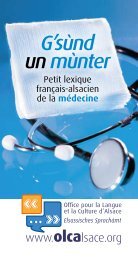 TÃ©lÃ©charger le lexique franÃ§ais-alsacien de la mÃ©decine - Olca