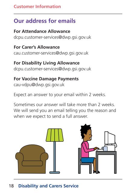 Customer Information leaflet - Disability and Carers Service - Gov.uk