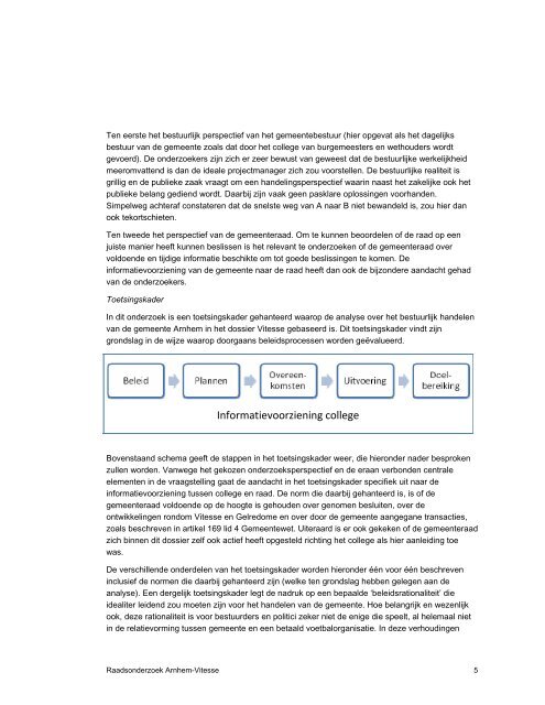 Raadsonderzoek Arnhem-Vitesse - Gemeente Arnhem