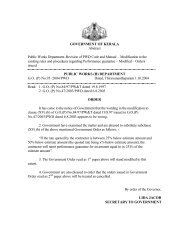 Orders Issued G O P No Old Kerala Gov In Government Of