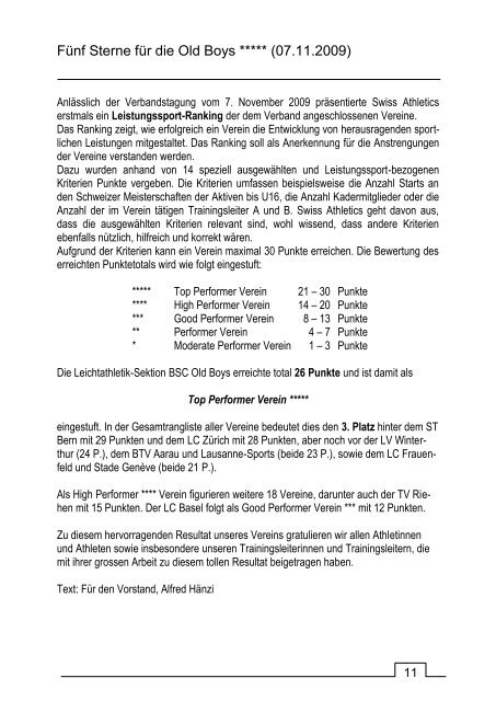 OB News 4/2009 - BSC Basel