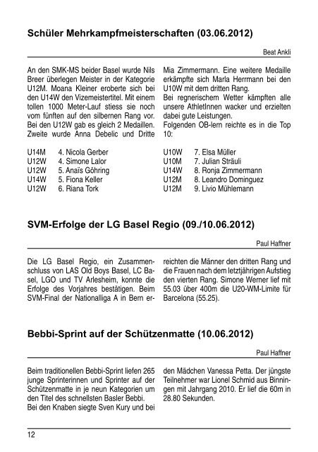 OB News 2/2012 - BSC Basel