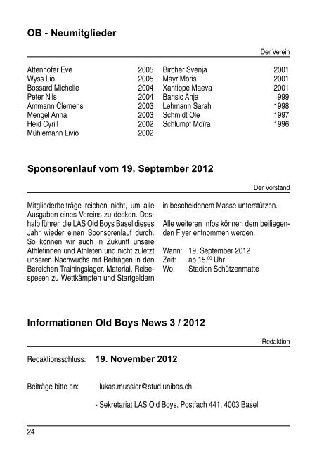 OB News 2/2012 - BSC Basel