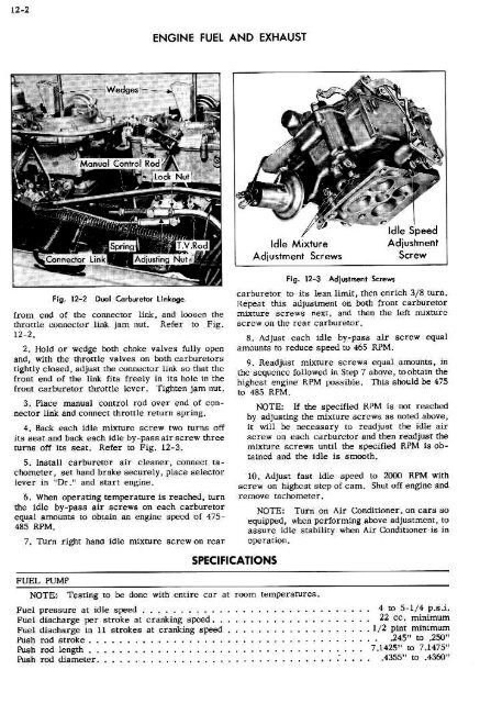 12 - Engine Fuel and Exhaust - The Old Car Manual Project