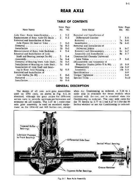 REAR AXLE - The Old Car Manual Project