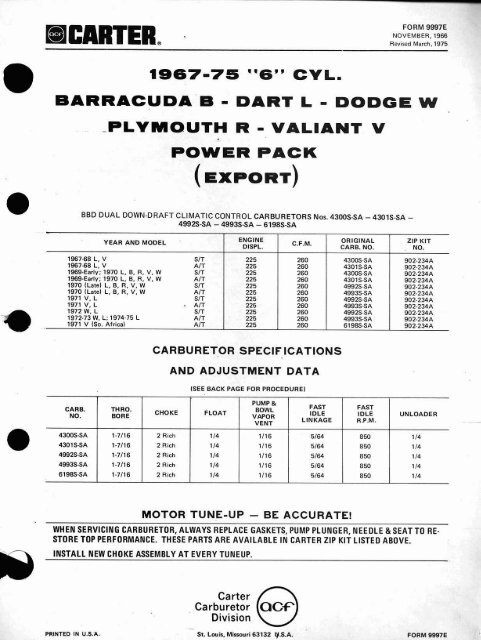 NEW CARTER AFB PUMP JET HOUSING GASKETS PKG INCLUDES 10 GASKETS