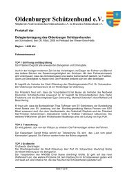 Protokoll Deli 2008 - Oldenburger SchÃ¼tzenbund