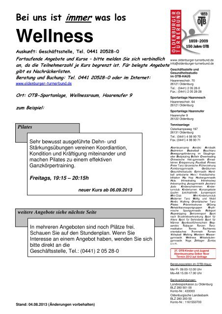 Ãbersicht (pdf) - Oldenburger Turnerbund