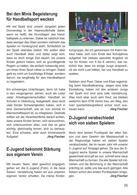 OTB-Mitteilungen 3/2012 - Oldenburger Turnerbund