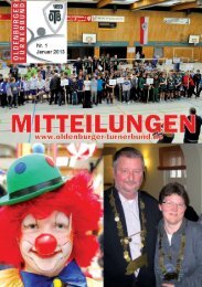 OTB-Mitteilungen 1/2013 - Oldenburger Turnerbund