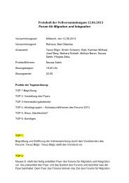 Protokoll der Vollversammlungam 12.06.2013 Forum ... - Bad Oldesloe