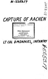 CAPTURE or AACHEN - 30th Division Old Hickory