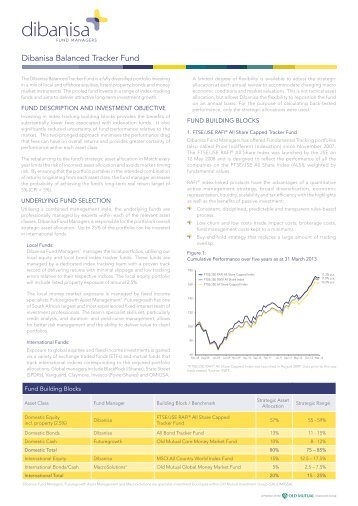 dibanisa balanced tracker Fund - Dibanisa Fund Managers