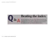 Beating the index - Old Mutual