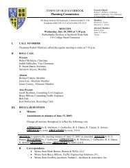 II.OSPC Minutes.07202005.pdf - Town of Old Saybrook