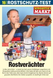 ROSTSCHUTZ-TEST - Oldtimer-Markt