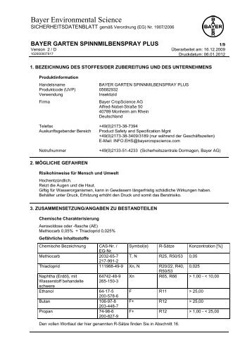 sicherheitsdatenblatt-spinnmilbenspray-plus.pdf (49 ... - Oleandershop