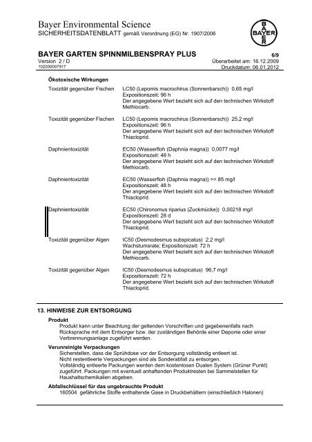 sicherheitsdatenblatt-spinnmilbenspray-plus.pdf (49 ... - Oleandershop