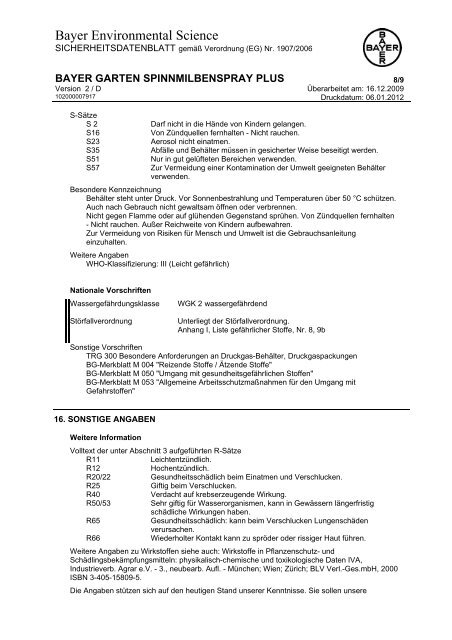 sicherheitsdatenblatt-spinnmilbenspray-plus.pdf (49 ... - Oleandershop