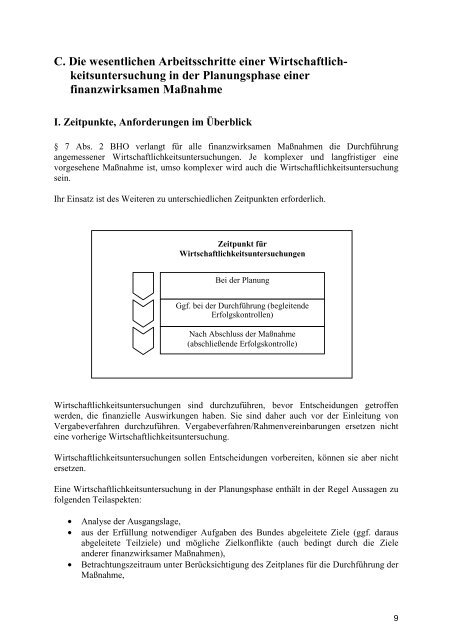 Arbeitsanleitung fÃ¼r Wirtschaftlichkeitsuntersuchungen des BMF