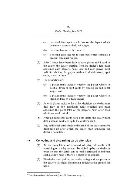 Casino Gaming Rule 2010 - Office of Liquor, Gaming and Racing