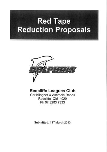 Redcliffe Leagues Club - Office of Liquor, Gaming and Racing