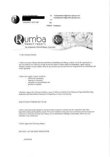 Rumba Beach Resort - Office of Liquor, Gaming and Racing